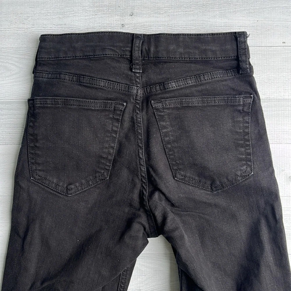 Topshop Jamie Moto/Petite Black Denim Skinny Jeans Size W26 L28 - Picture 4 of 5